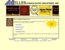 Tablet Screenshot of millerconsolidated.com